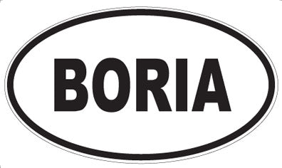 BORIA - Oval Magnet