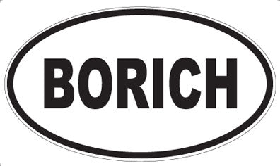 BORICH - Oval Magnet