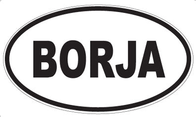 BORJA - Oval Magnet