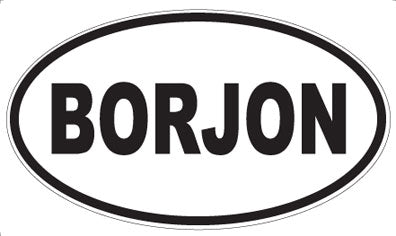 BORJON - Oval Magnet
