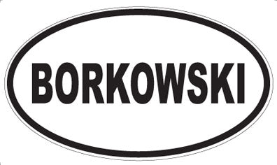 BORKOWSKI - Oval Magnet
