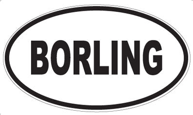 BORLING - Oval Magnet
