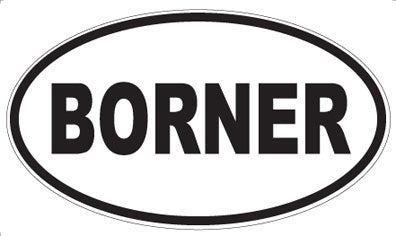BORNER - Oval Magnet