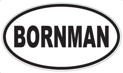 BORNMAN - Oval Magnet