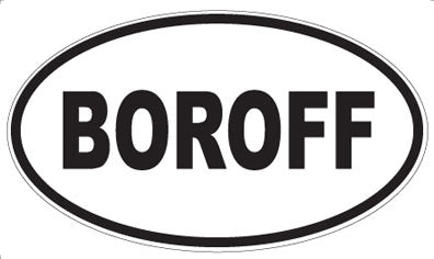 BOROFF - Oval Magnet