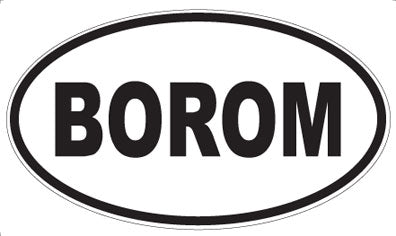 BOROM - Oval Magnet
