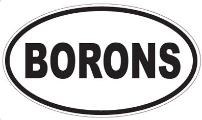 BORONS - Oval Sticker