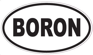 BORON - Oval Magnet