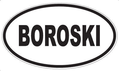 BOROSKI - Oval Magnet