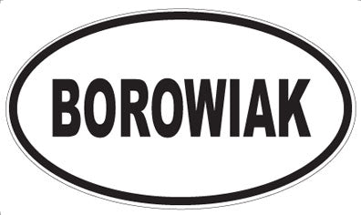 BOROWIAK - Oval Magnet