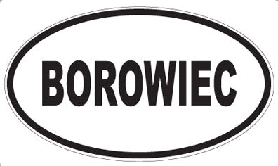 BOROWIEC - Oval Magnet