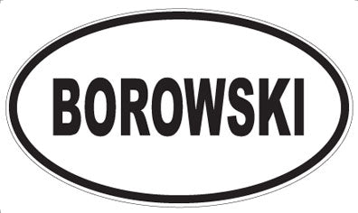 BOROWSKI - Oval Magnet