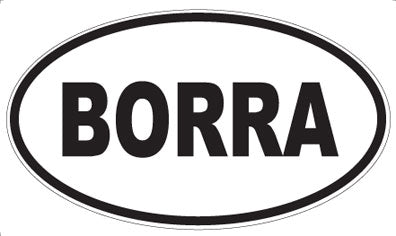 BORRA - Oval Magnet