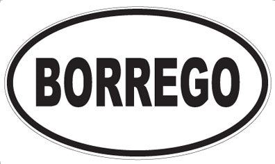 BORREGO - Oval Magnet