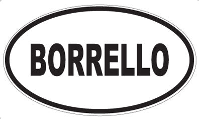 BORRELLO - Oval Magnet