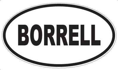 BORRELL - Oval Magnet