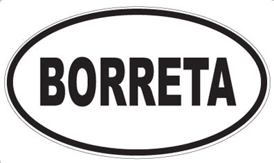 BORRETA - Oval Magnet