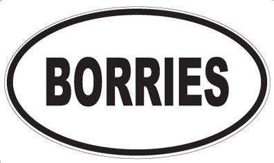 BORRIES - Oval Magnet