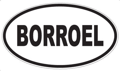BORROEL - Oval Magnet