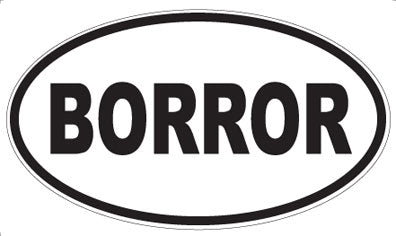 BORROR - Oval Magnet