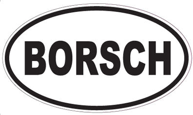 BORSCH - Oval Sticker
