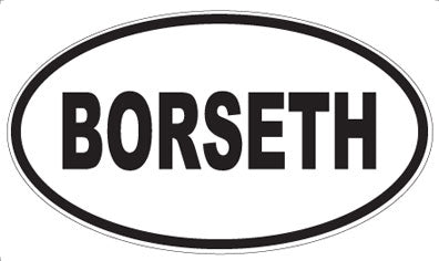 BORSETH - Oval Magnet