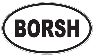 BORSH - Oval Magnet