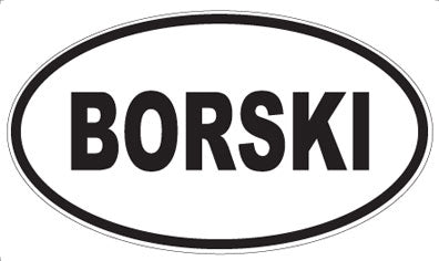BORSKI - Oval Magnet