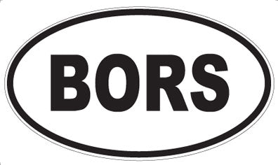 BORS - Oval Magnet