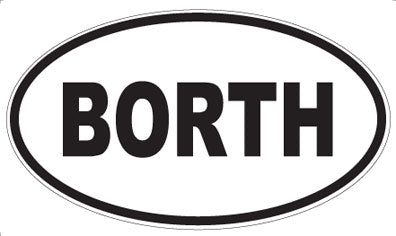BORTH - Oval Magnet