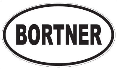 BORTNER - Oval Magnet