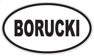 BORUCKI - Oval Magnet