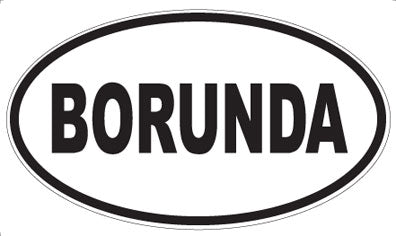 BORUNDA - Oval Magnet