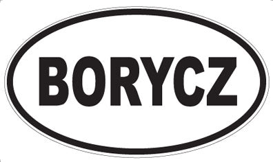 BORYCZ - Oval Magnet