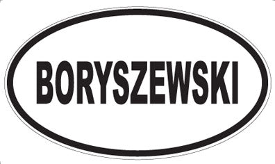 BORYSZEWSKI - Oval Magnet
