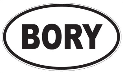 BORY - Oval Magnet