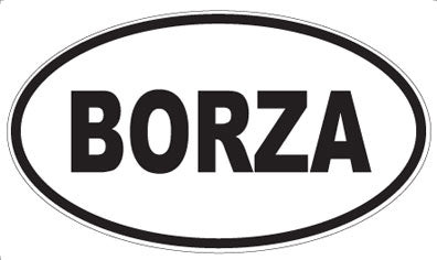 BORZA - Oval Magnet