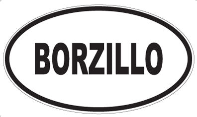BORZILLO - Oval Magnet