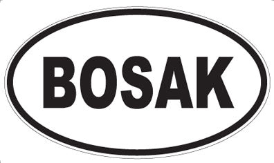 BOSAK - Oval Magnet