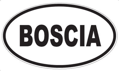 BOSCIA - Oval Magnet
