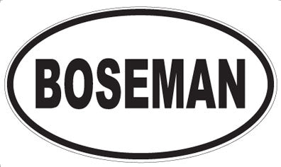 BOSEMAN - Oval Magnet