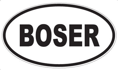 BOSER - Oval Magnet