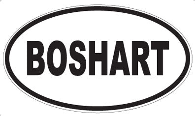 BOSHART - Oval Magnet