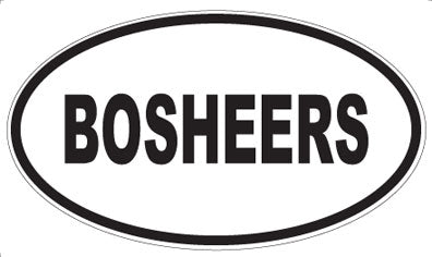 BOSHEERS - Oval Magnet