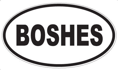 BOSHES - Oval Magnet