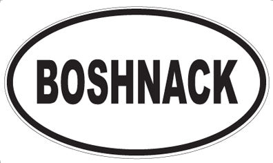 BOSHNACK - Oval Magnet