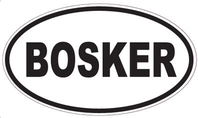 BOSKER - Oval Sticker