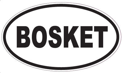 BOSKET - Oval Sticker