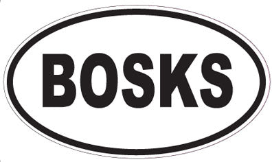 BOSKS - Oval Sticker