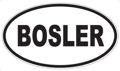BOSLER - Oval Magnet